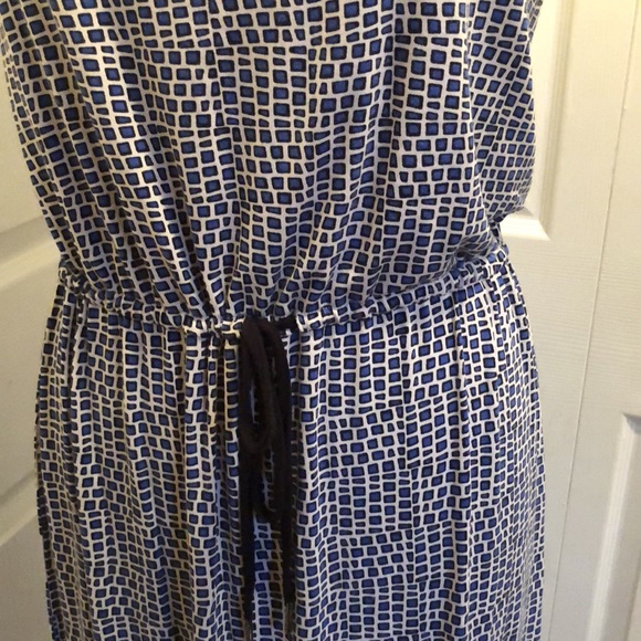 Calvin Klein Jeans co. Cinch waist maxi dress size medium blue white black COMFY - Picture 8 of 11